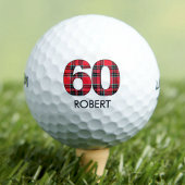 60歳の誕生日ゴルフボール60年のゴルフ用格子贈り物 ゴルフボール