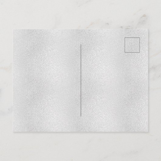 60歳の誕生日シルバーピンクの金属グリッターの塵 インビテーションポストカード (裏面)