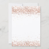 60歳の誕生日バラ金ゴールドバルーン白 招待状 (裏面)