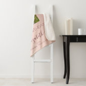 60歳の誕生日バラ金ゴールドピンクのドリップス写真 シェルパブランケット (インサイチュ)