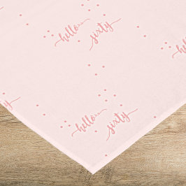 60歳の誕生日バラ金ゴールドピンクhello60文字 テーブルクロス