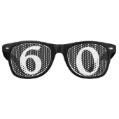 60歳の誕生日パーティサングラス レトロサングラス (正面)
