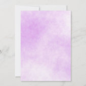 60歳の誕生日パーティーでさくらんぼの花が紫色に 招待状 (裏面)