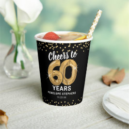 60歳の誕生日パーティーにモダンチアーズ 紙コップ