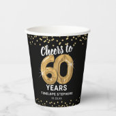 60歳の誕生日パーティーにモダンチアーズ 紙コップ (正面)