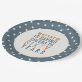 60歳の誕生日パーティーのアクセサリーデコーラー ペーパープレート (アングル)