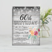 60歳の誕生日パーティーの招待を驚かせました 招待状 (スタンド正面)