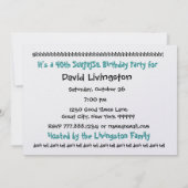 60歳の誕生日パーティーの招待テンプレート 招待状 (裏面)