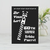 60歳の誕生日パーティーの招待テンプレート 招待状 (スタンド正面)