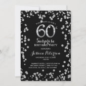 60歳の誕生日パーティーの招待 招待状 (正面)