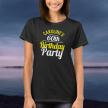 60歳の誕生日パーティーのTシャツ