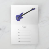 60歳の誕生日パーティーへの招待とガールバンド 招待状 (内部)