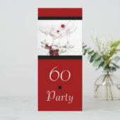 60歳の誕生日パーティーを大幅にカスタマイズします 招待状 (スタンド正面)