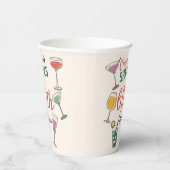 60歳の誕生日パーティーカクテルナイトペーパーナプキン 紙コップ (右)