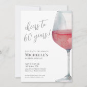 60歳の誕生日パーティー応援～60歳 招待状 (正面)