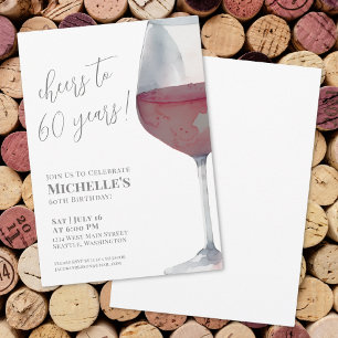 60歳の誕生日パーティー応援～60歳 招待状