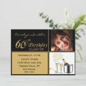 60歳の誕生日パーティー招待状 招待状 (スタンド正面)