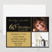 60歳の誕生日パーティー招待状 招待状 (正面/裏面)