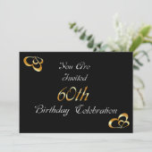 60歳の誕生日パーティー招待状 招待状 (スタンド正面)