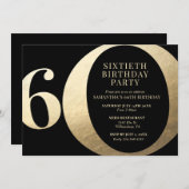 60歳の誕生日パーティー招待状 招待状 (正面/裏面)