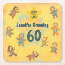 60歳の誕生日パーティー生まれレトロin the 60's Hippy