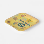 60歳の誕生日パーティー生まれレトロin the 60's Hippy ペーパープレート (傾斜あり)