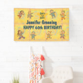 60歳の誕生日パーティー生まれレトロin the 60's Hippy 横断幕 (インサイチュ)