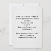 60歳の誕生日パーティー雑誌表紙招待状 招待状 (裏面)