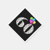 60歳の誕生日パーティー風船 スタンダードカクテルナプキン (角)