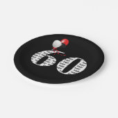 60歳の誕生日パーティー風船 ペーパープレート (アングル)