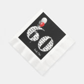 60歳の誕生日パーティー風船 縁ありランチョンナプキン (角)