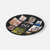 60歳の誕生日パーティー黒人写真集の男男 ペーパープレート (アングル)