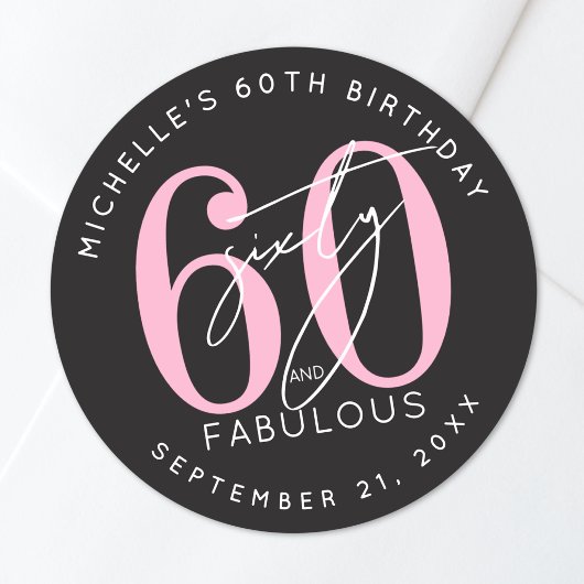 60歳の誕生日パーティー ラウンドシール