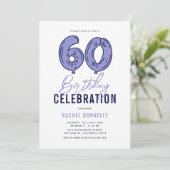 60歳の誕生日パーティー 招待状 (スタンド正面)