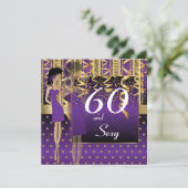 60歳の誕生日パーティー 招待状 (スタンド正面)