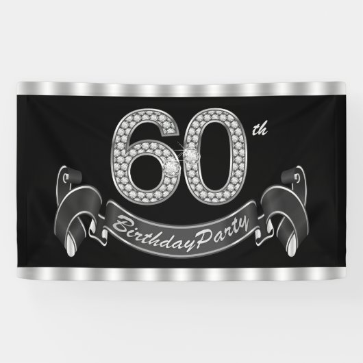 60歳の誕生日パーティー 横断幕 (横)