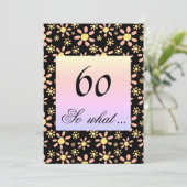 60歳の誕生日パーティー 花の彼女へ 招待状 (スタンド正面)