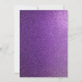 60歳の誕生日パープル招待状 招待状 (裏面)