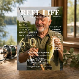 60歳の誕生日フィッシング雑誌の招待状 招待状