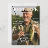 60歳の誕生日フィッシング雑誌の招待状 招待状 (正面)