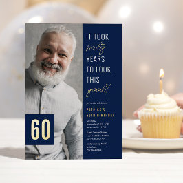 60歳の誕生日フォイル招待状 箔招待状