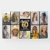 60歳の誕生日フォトコラージュバナー 横断幕 (横)