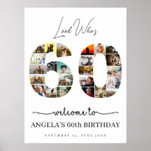 60歳の誕生日フォトコラージュ