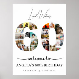 60歳の誕生日フォトコラージュ ポスター