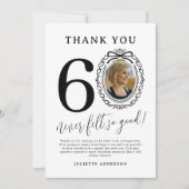 60歳の誕生日フォトサンクスカード サンキューカード (正面)