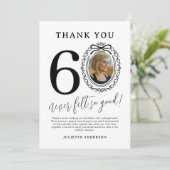60歳の誕生日フォトサンクスカード サンキューカード (スタンド正面)