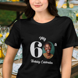 60歳の誕生日フォト トライブレンドTシャツ