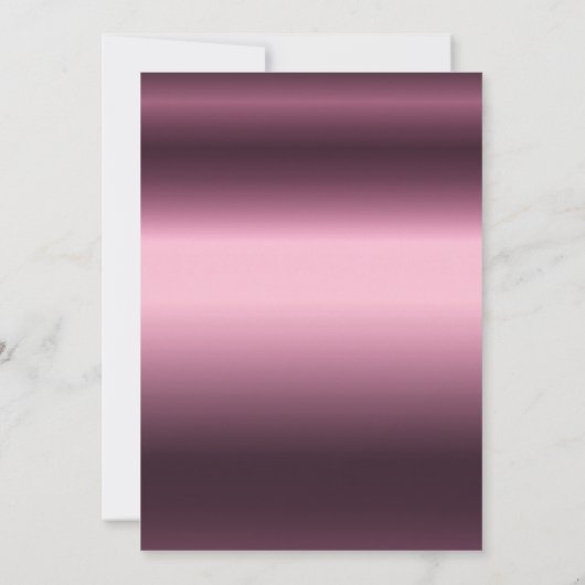 60歳の誕生日ブルゴーニュ花模様紫の幾何学的 招待状 (裏面)