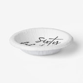 60歳の誕生日ミニマルパーティー ペーパーボウル (傾斜あり)