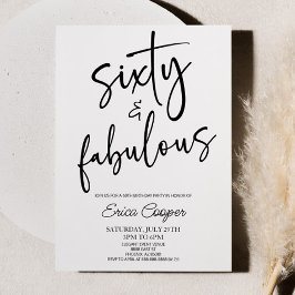 60歳の誕生日ミニマルパーティー 招待状